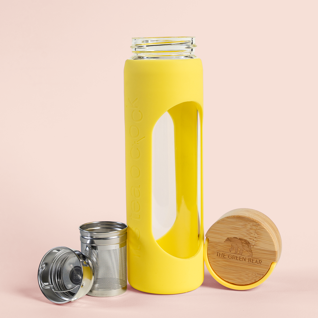 Tea bottle with infuser 500ml - yellow