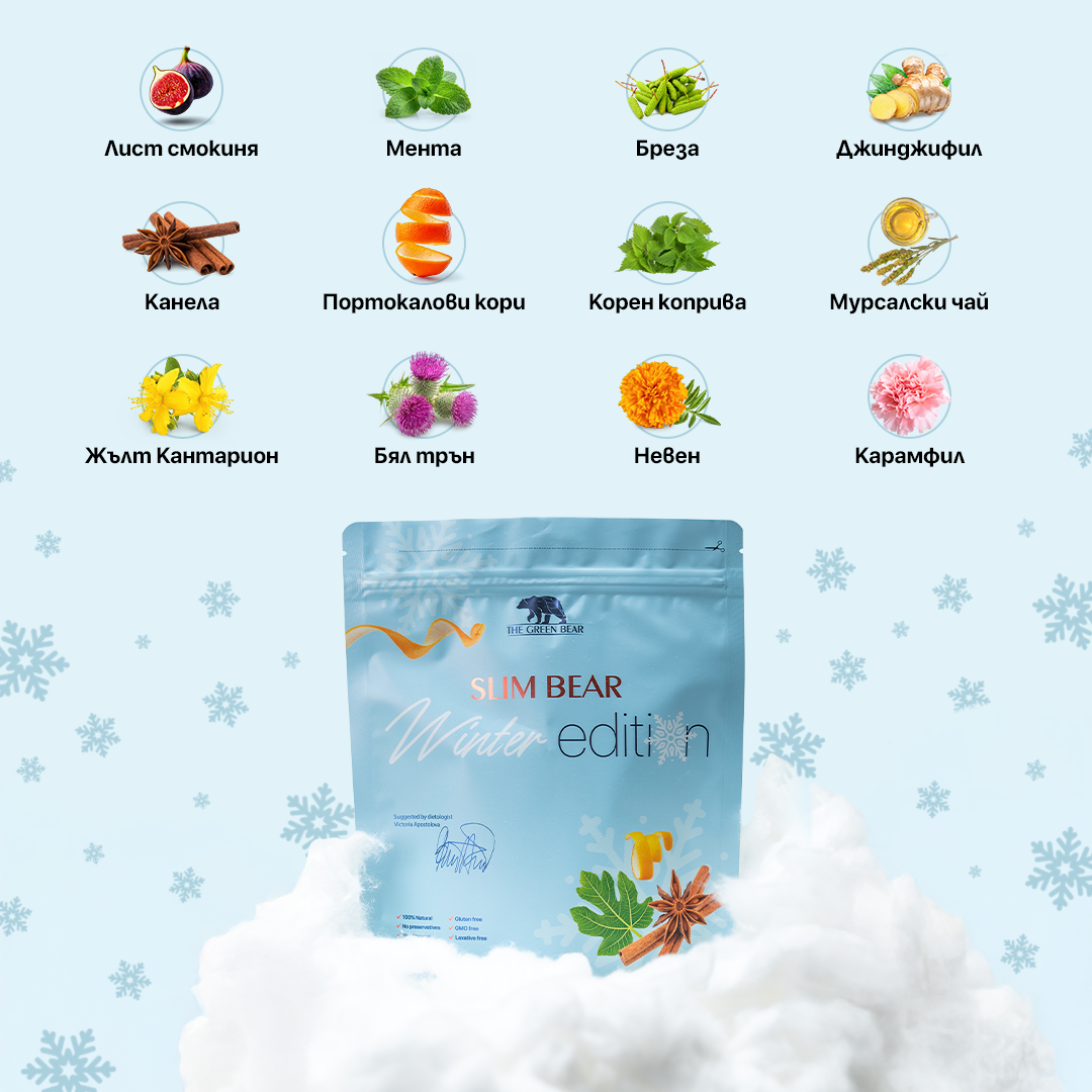 Зимен чай Slim Bear – Winter Edition 160гр
